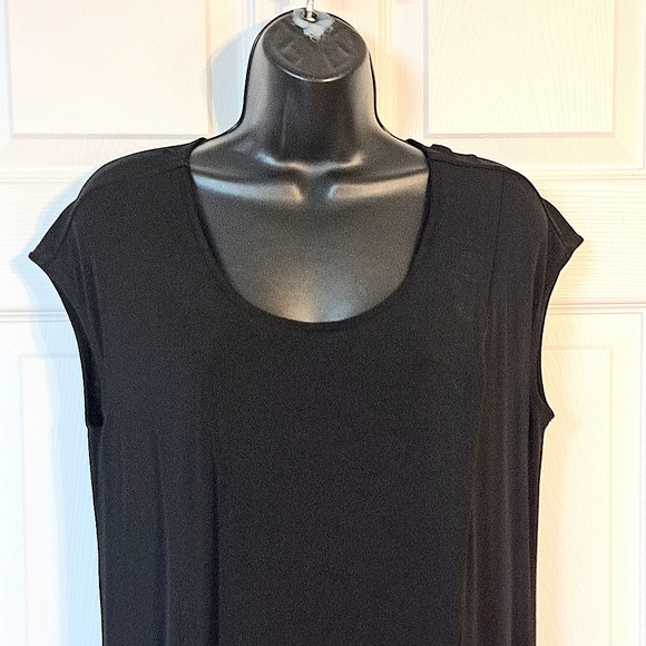 DKNY Black Sleeveless Stretchy Dress - Picture 2 of 7